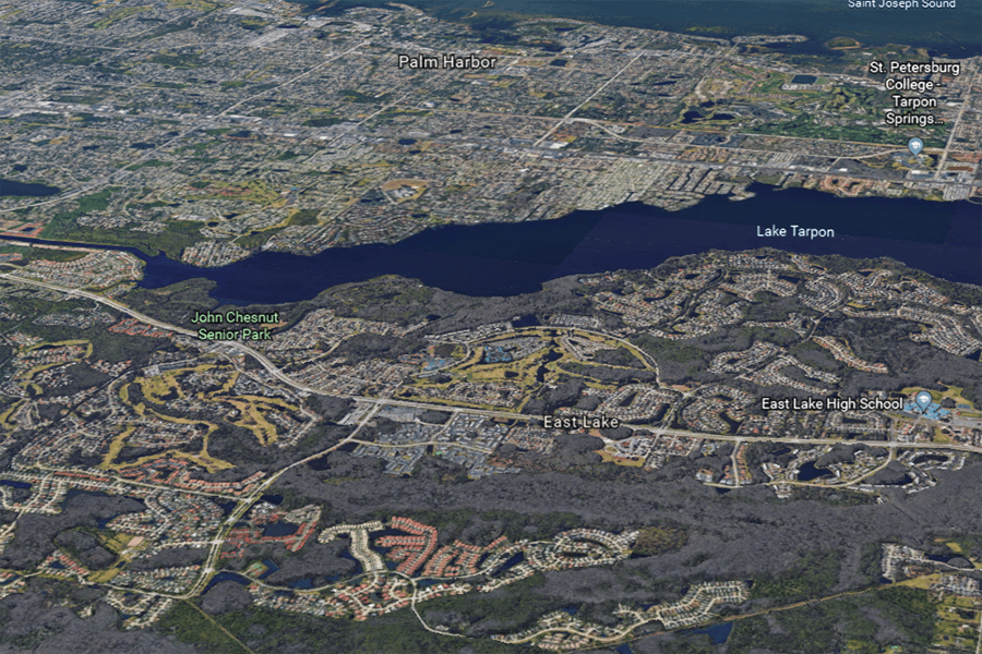 East Lake Florida Aerial View