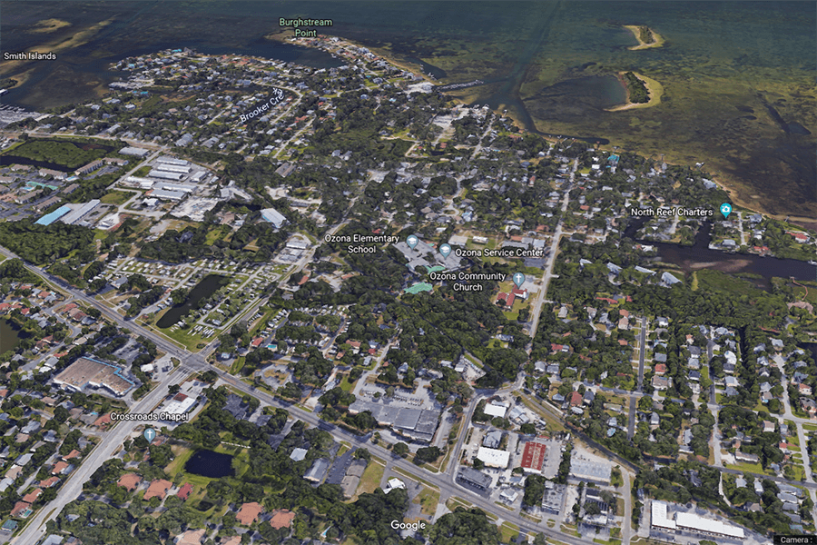 Ozona Florida Aerial View