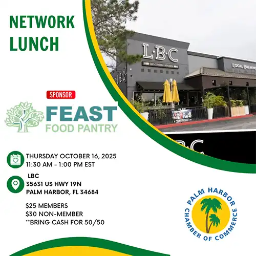 Palm Harbor Networking Lunch by the Greater Palm Harbor Chamber of Commerce for October 2025